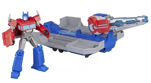 Hasbro Transformers Nákladné auto do hracej sady: Earthspark - Optimus Prime Bojový príves (G0750)
