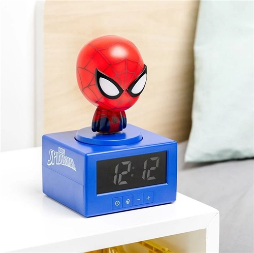 Budík s nočným svetlom Marvel Spider-Man Icon Alarm Clock (15 cm)