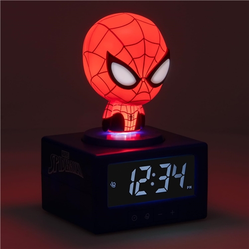 Budík s nočným svetlom Marvel Spider-Man Icon Alarm Clock (15 cm)