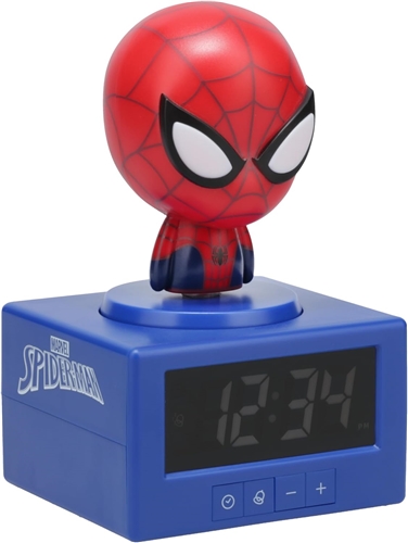Budík s nočným svetlom Marvel Spider-Man Icon Alarm Clock (15 cm)