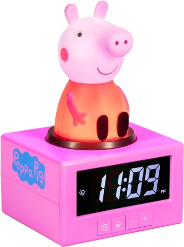 Budík s nočným svetlom Prasiatko Peppa Icon Alarm Clock