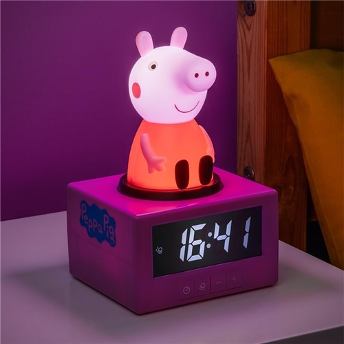 Budík s nočným svetlom Prasiatko Peppa Icon Alarm Clock