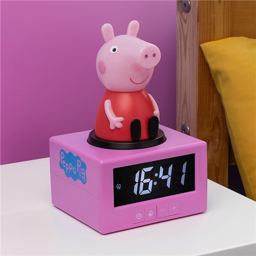 Budík s nočným svetlom Prasiatko Peppa Icon Alarm Clock