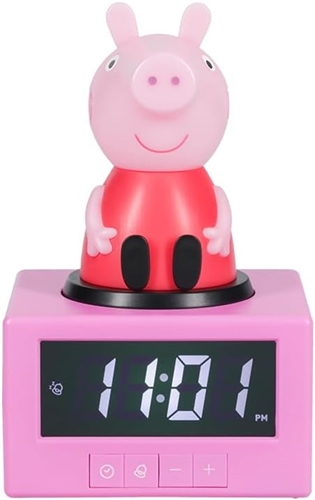 Budík s nočným svetlom Prasiatko Peppa Icon Alarm Clock