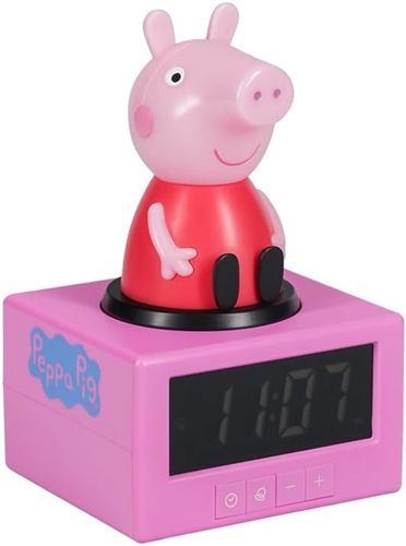 Budík s nočným svetlom Prasiatko Peppa Icon Alarm Clock