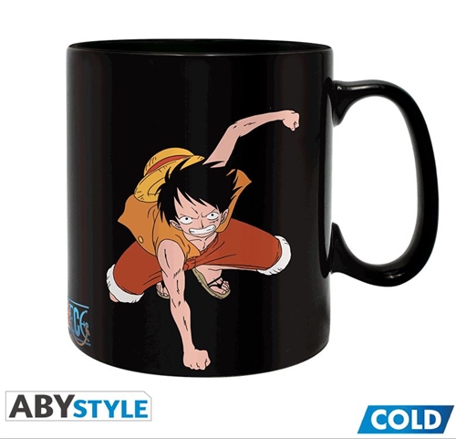 Hrnček One Piece - Luffy & Ace, meniteľný hrnček