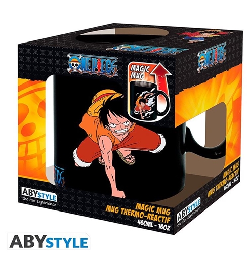 Hrnček One Piece - Luffy & Ace, meniteľný hrnček