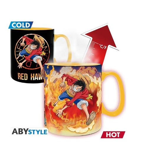 Hrnček Abysse One Piece - Luffy & Sabo, meniteľný hrnček