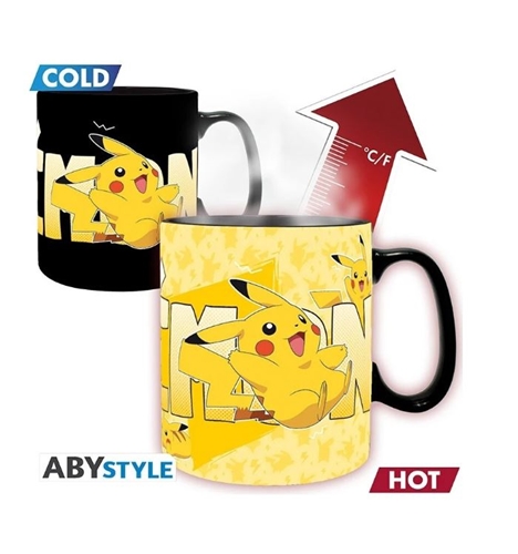 Hrnček Abysse Pokemon - Pikachu - meniací hrnček
