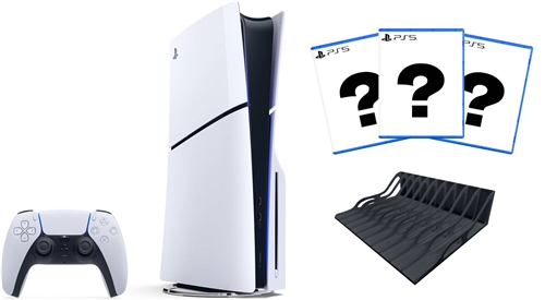 Bundle PlayStation 5 Slim + 3 hry+ 3D stojan na hry