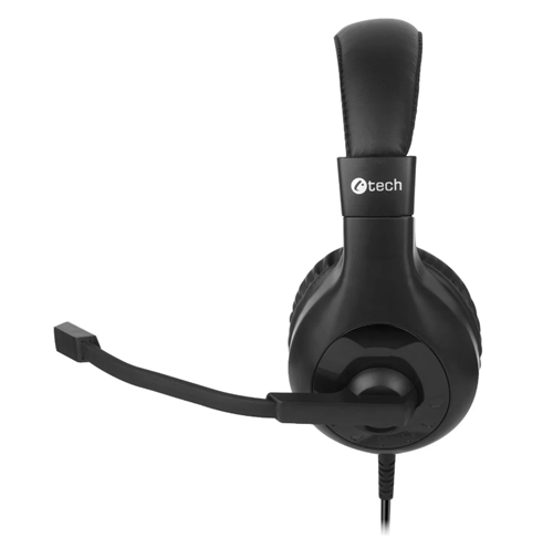 Slúchadlá - C-TECH MHS-05, 3.5 mm Jack - Čierna (PC)