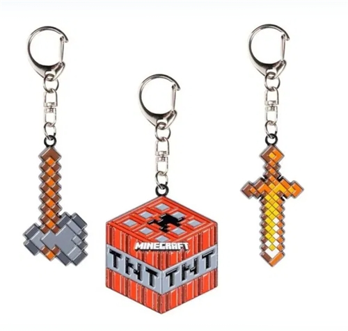 Prívesok na kľúče Minecraft set 3ks