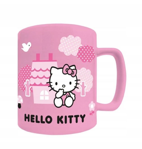 Hello Kitty s ružovou mašľou - Hrnček s návlekom