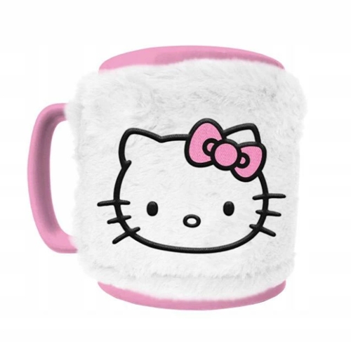 Hello Kitty s ružovou mašľou - Hrnček s návlekom