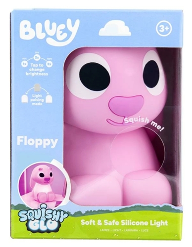 Floppy SquishyGlo - Bluey silikónová lampa dobíjacia (18 cm)