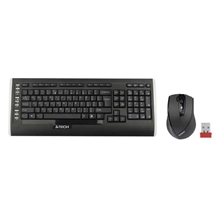 A4Tech 9300F, sada klávesnica s bezdrôtovou optickou myšou, AAA, CZ/US, klasická, 2.4 [GHz], bezdrôtová, čierna (ZĽAVA)